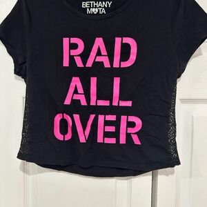 Bethany Mota black crop shirt size large